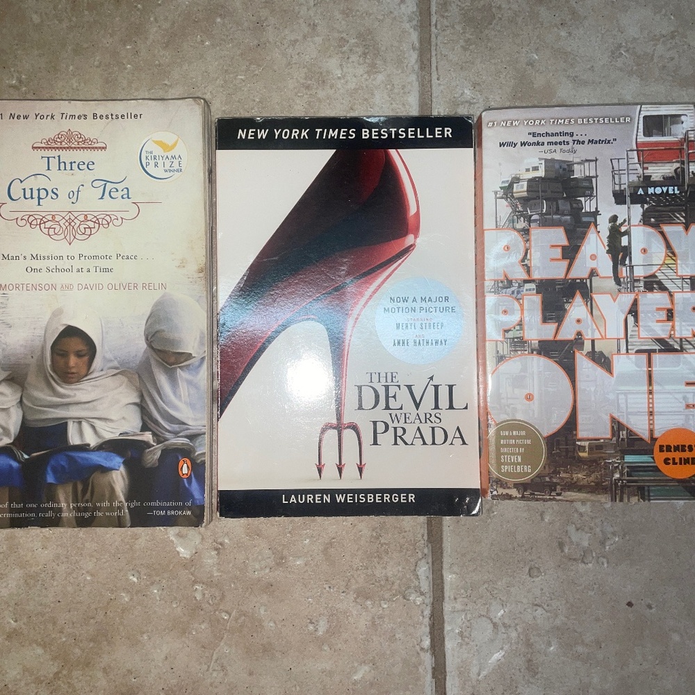 3-pack of novels; all New York Times Bestsellers